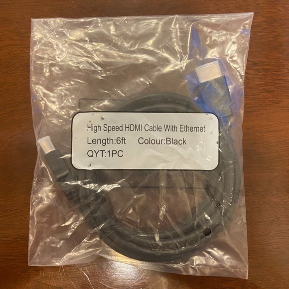 Unbranded Other - High Speed HDMI Cable with Ethernet - 6 FT Foot